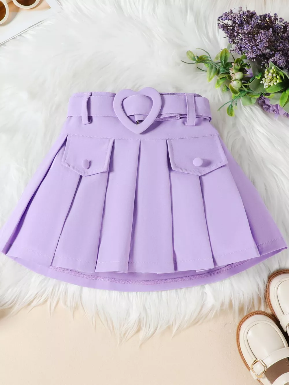 Children's Bowknot Vest & Pleated Skirt Set, image 16