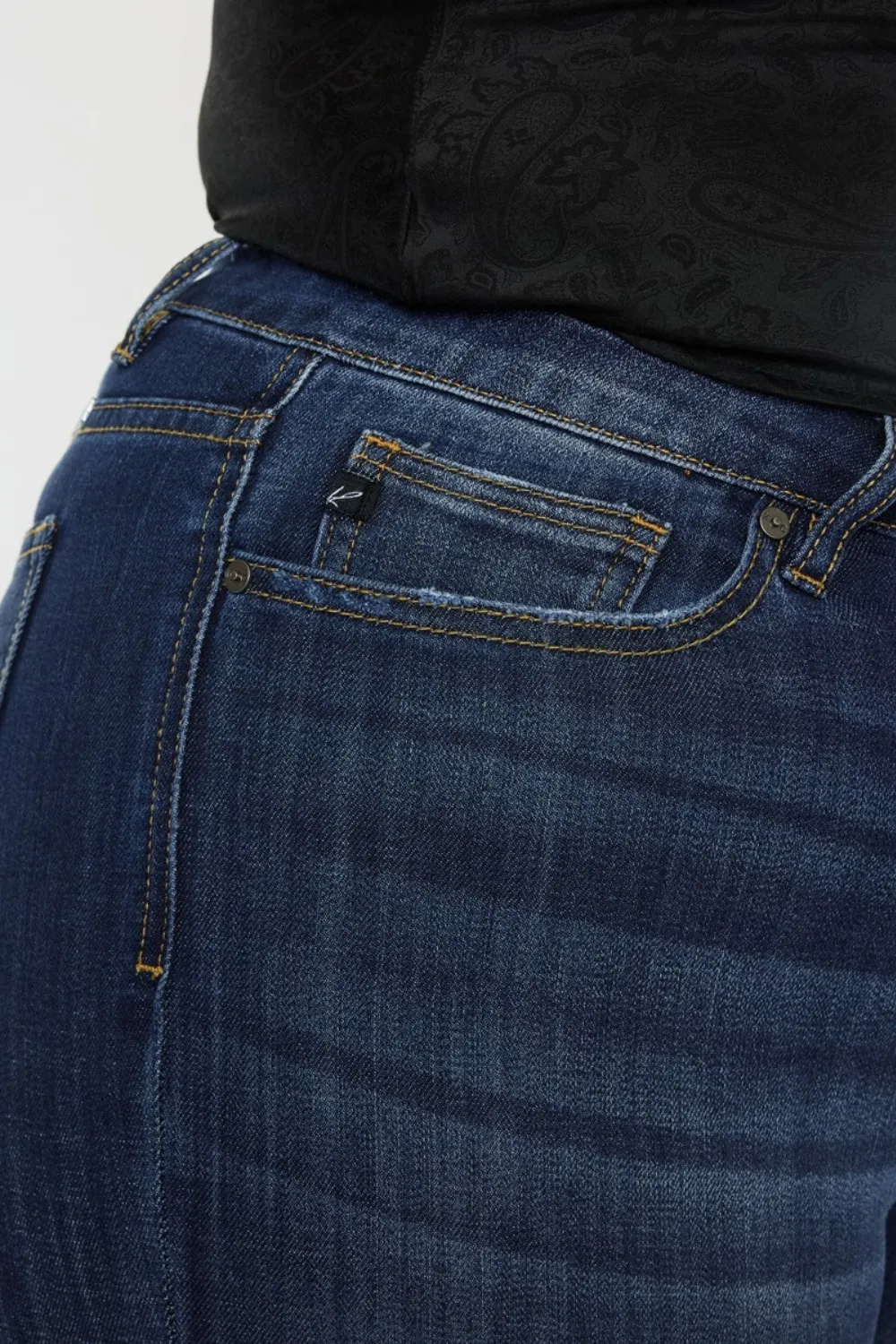 Full Size Mid Rise Slim Flare Jeans, image 5