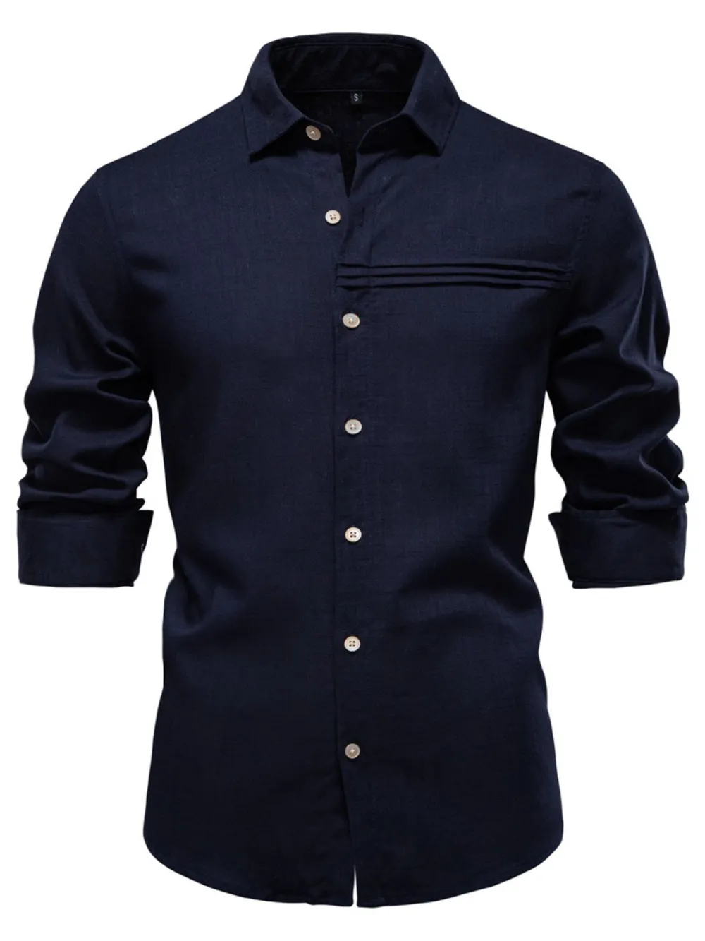 Men's Button Down Collared Neck Shirt, image 6