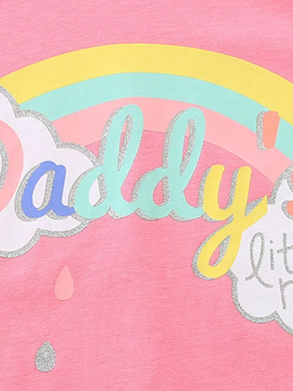 Children's Daddy's Little Rainbow Graphic Tee & Shorts Set, image 4
