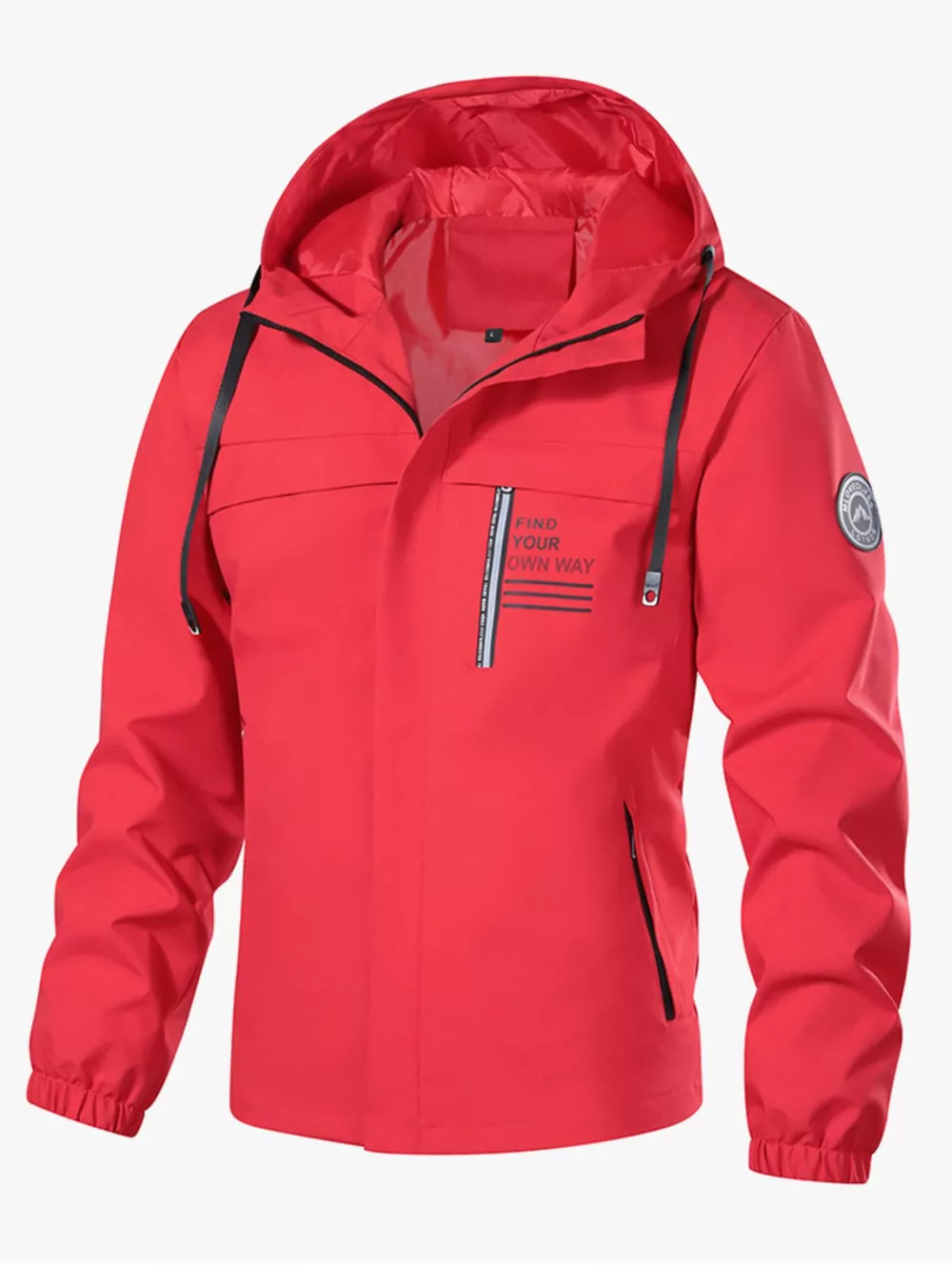 Men's Plus Size Waterproof Hooded Outdoor Jacket, image 3
