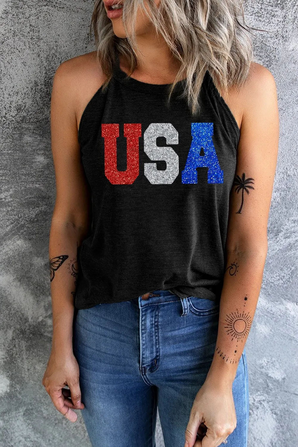 USA Grecian Neck Cami, image 6