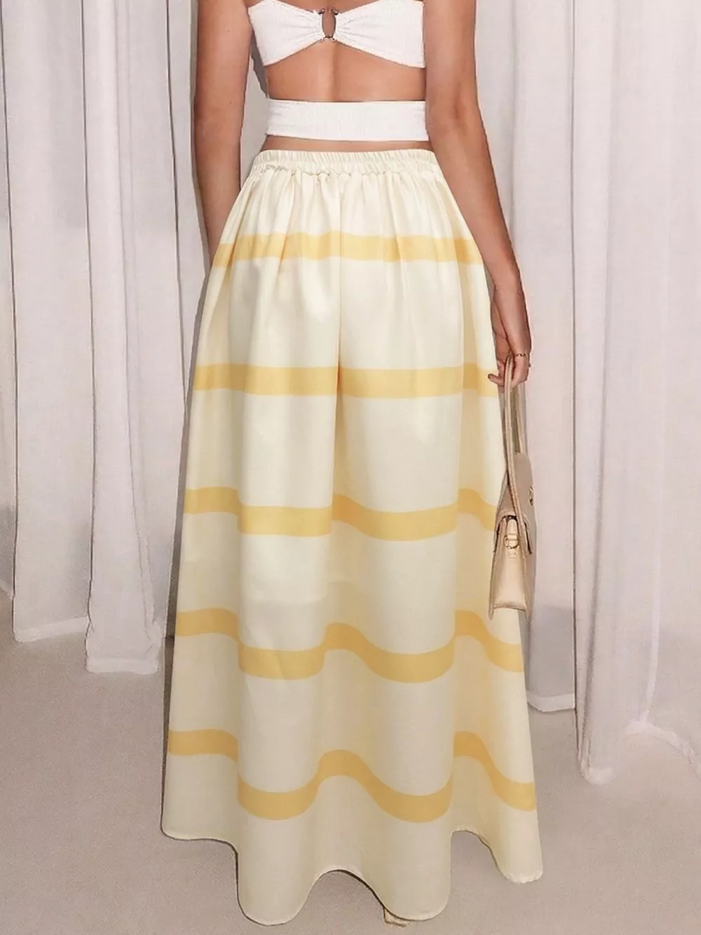 Striped Maxi Skirt, image 6