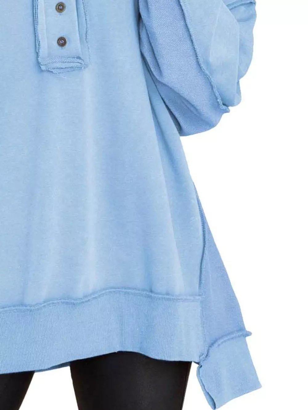 Half Snap Long Sleeve Sweatshirt, image 15