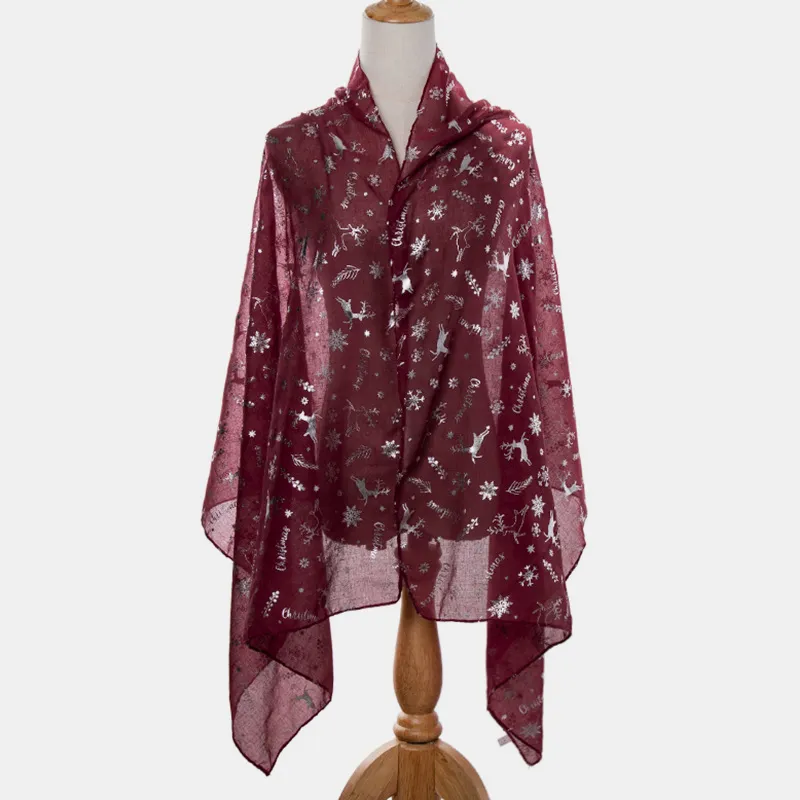 Christmas Element Polyester Scarf, image 6