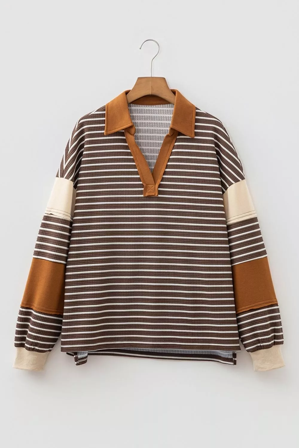 Striped Dropped Shoulder Sweatshirt, image 6