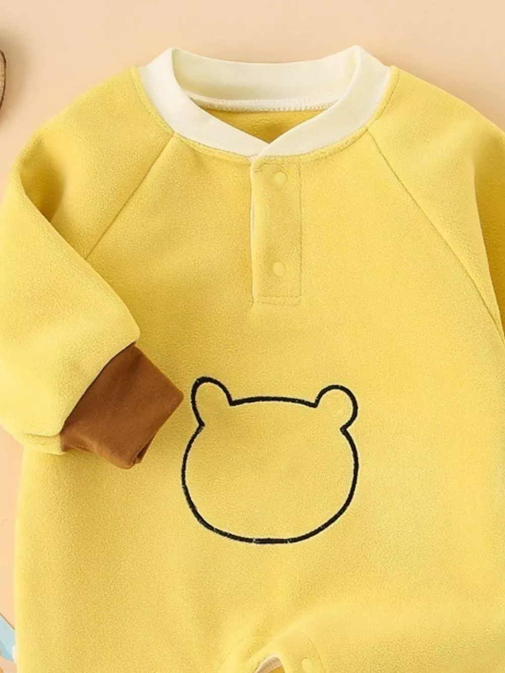 Children's Cute Bear Long Sleeve One-Piece, image 11