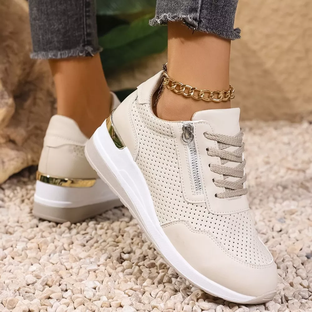 Lace Up Wedge Sneakers, image 6