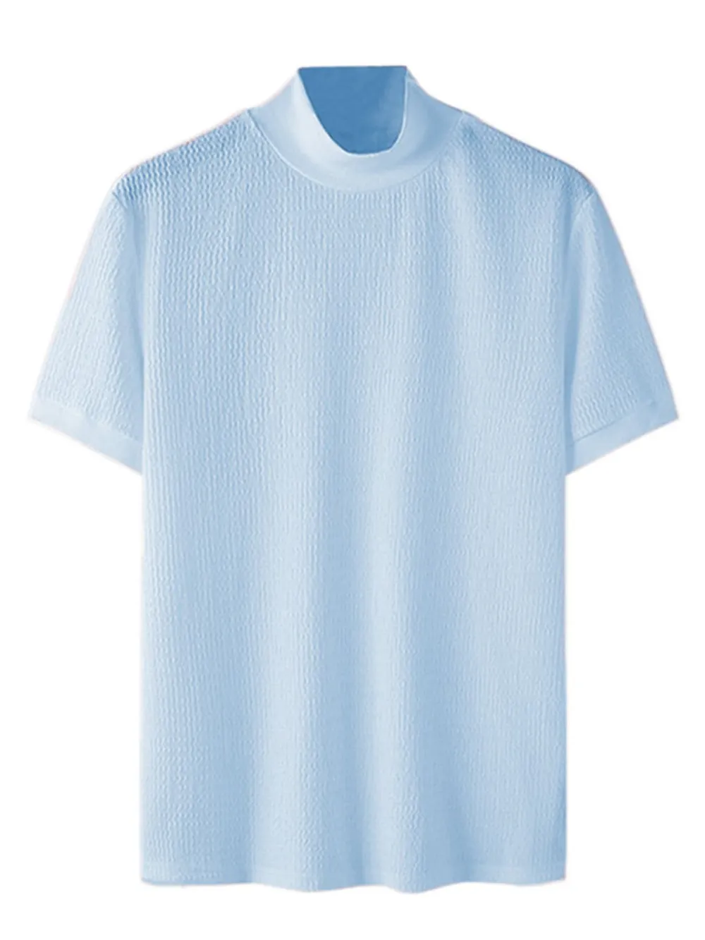 Men's Full Size Mock Neck Short Sleeve T-Shirt Plus Size, image 8