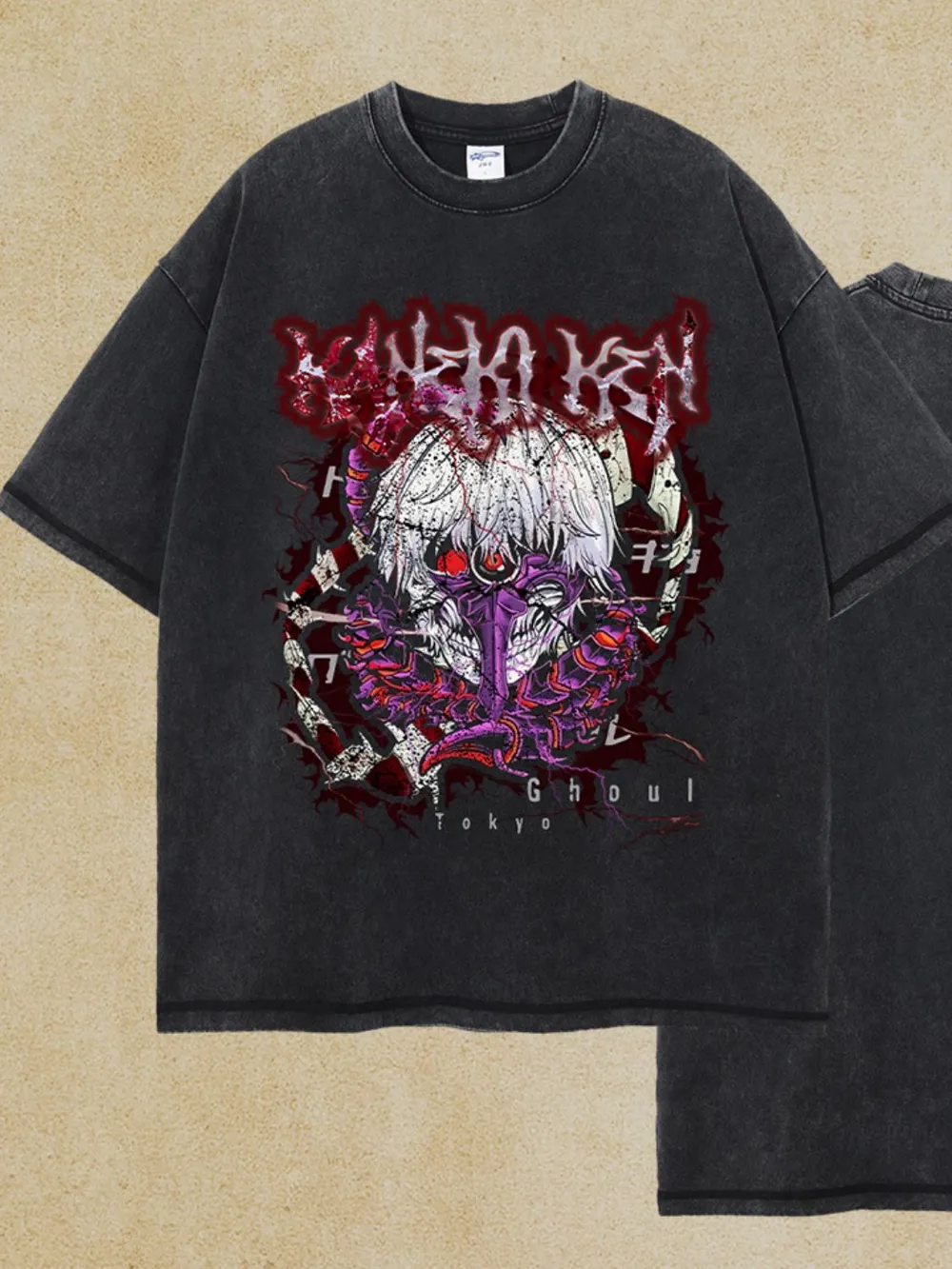 Men's Graphic Round Neck Half Sleeve T-Shirt, image 2
