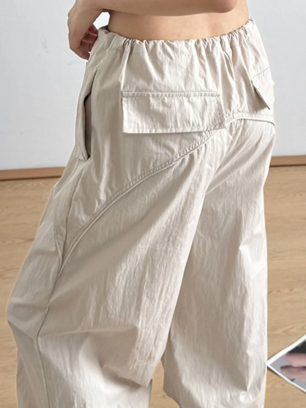 Relaxed Wide-Leg Drawstring Pants, image 4