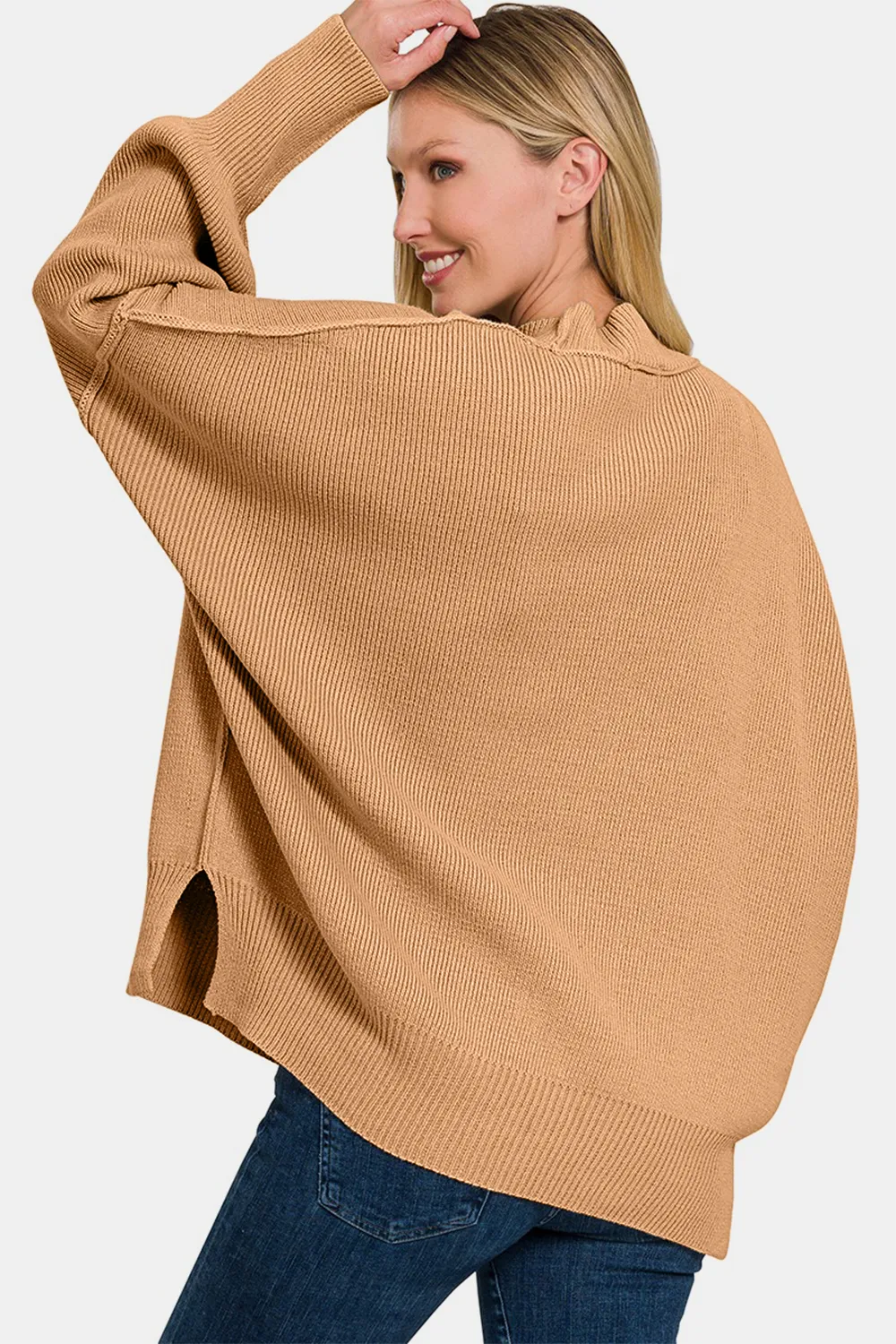 Side Sit Oversize Sweater, image 2