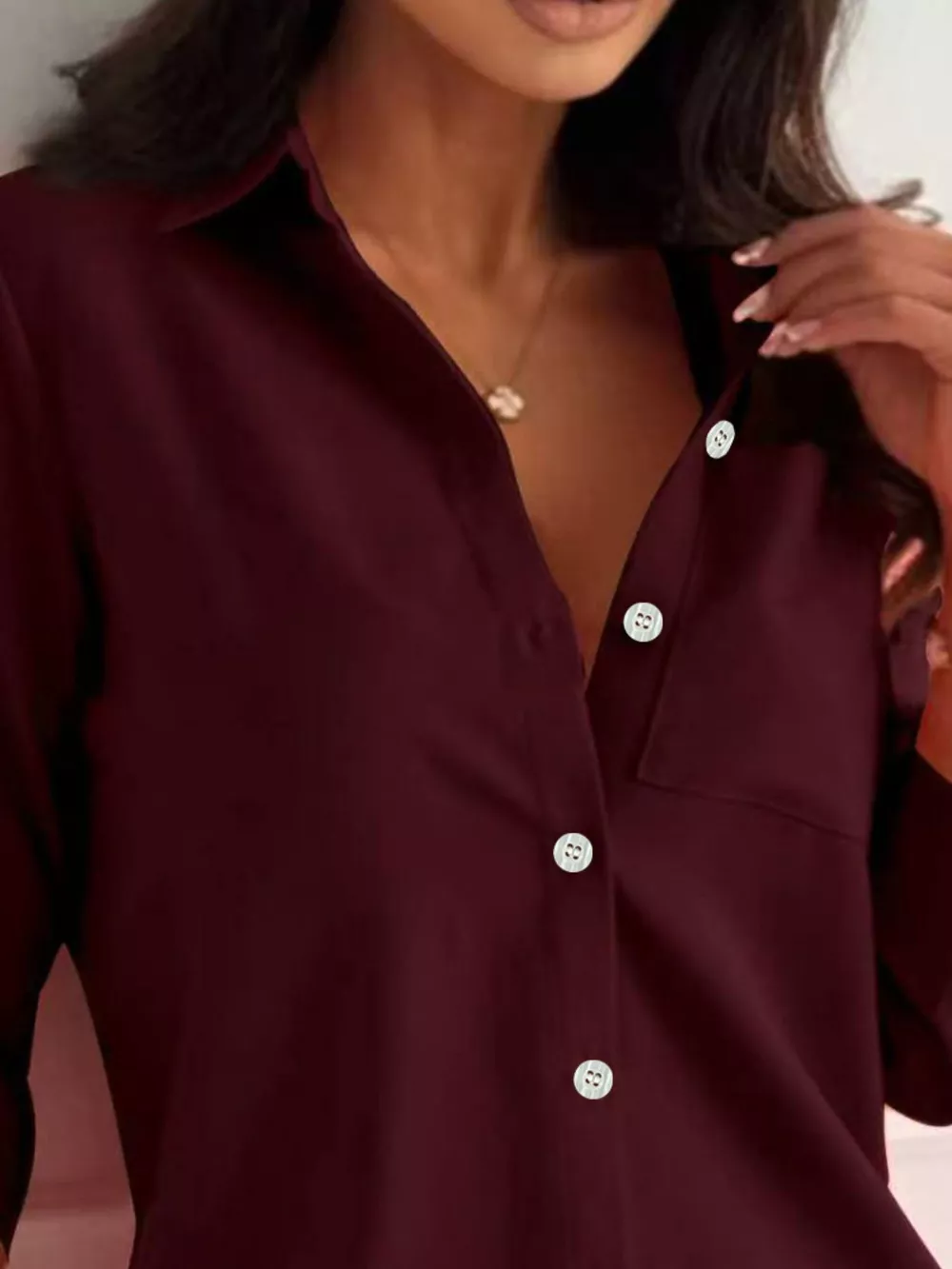 Button-Down Roll-Up Sleeve Shirt, image 2