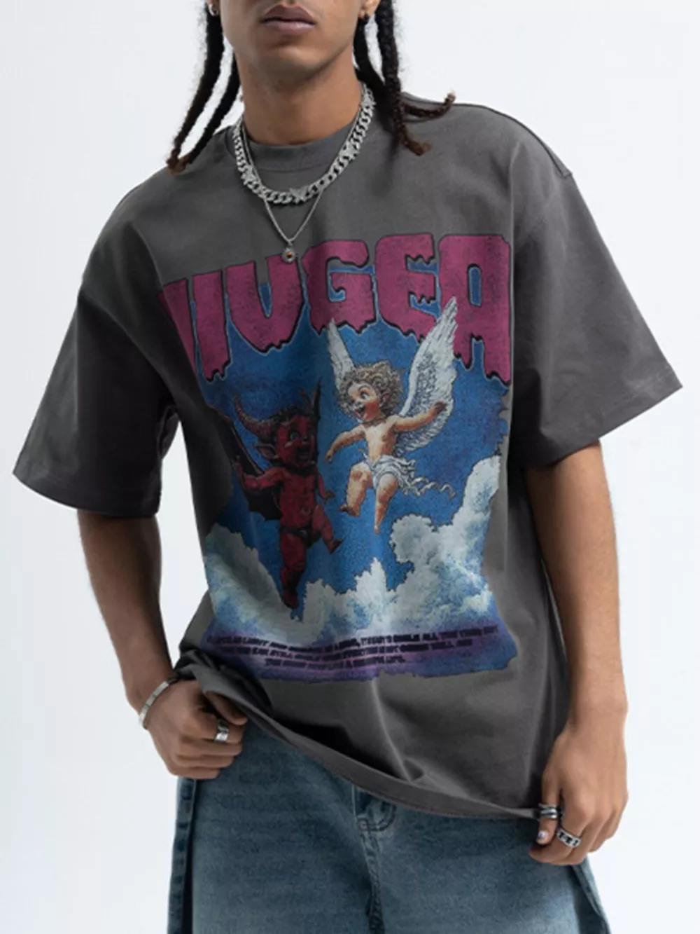 Men's Graphic Round Neck Short Sleeve T-Shirt, image 7