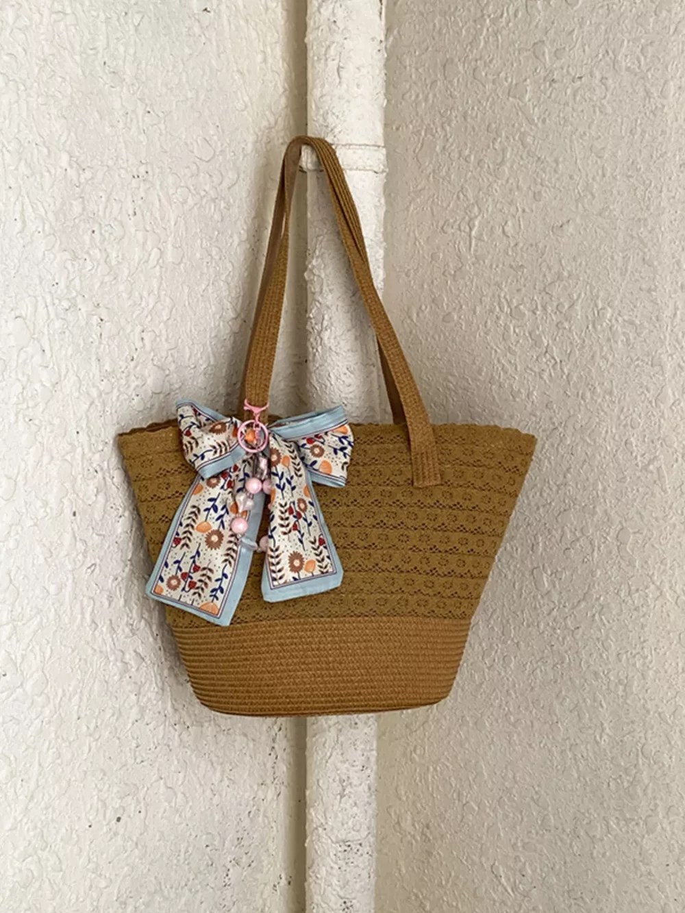 Straw Woven Shoulder Bag, image 8