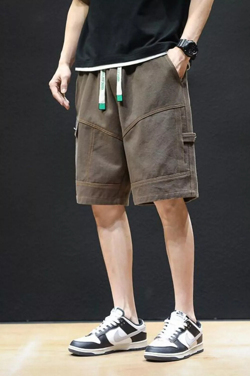 Men's Plus Size Casual Drawstring Shorts, image 4
