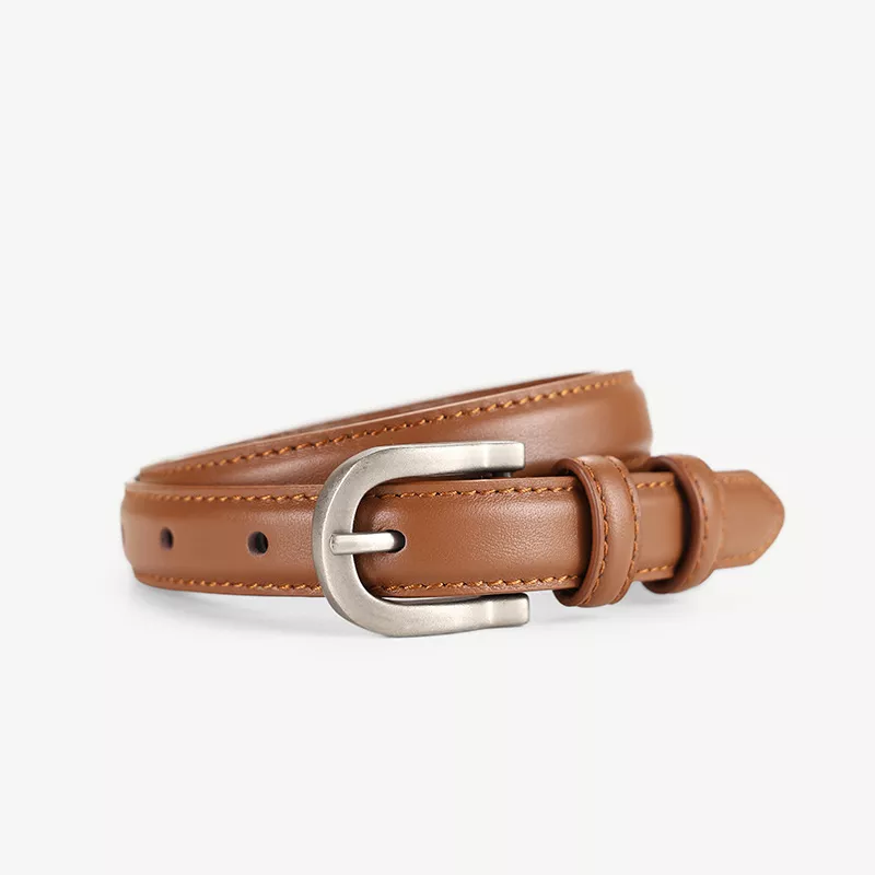 Classic Leather Skinny Belt, image 5