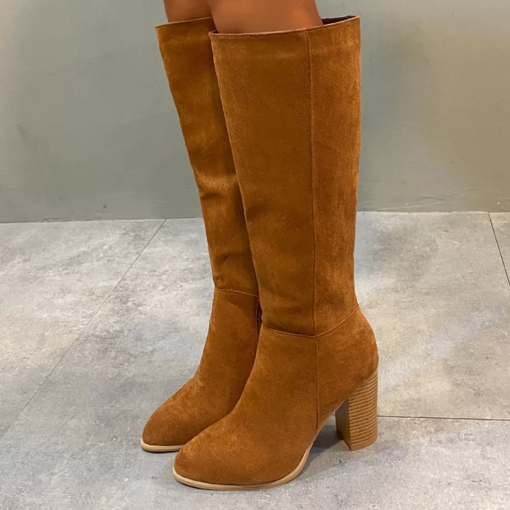 Point Toe Block Heels Boots, image 6