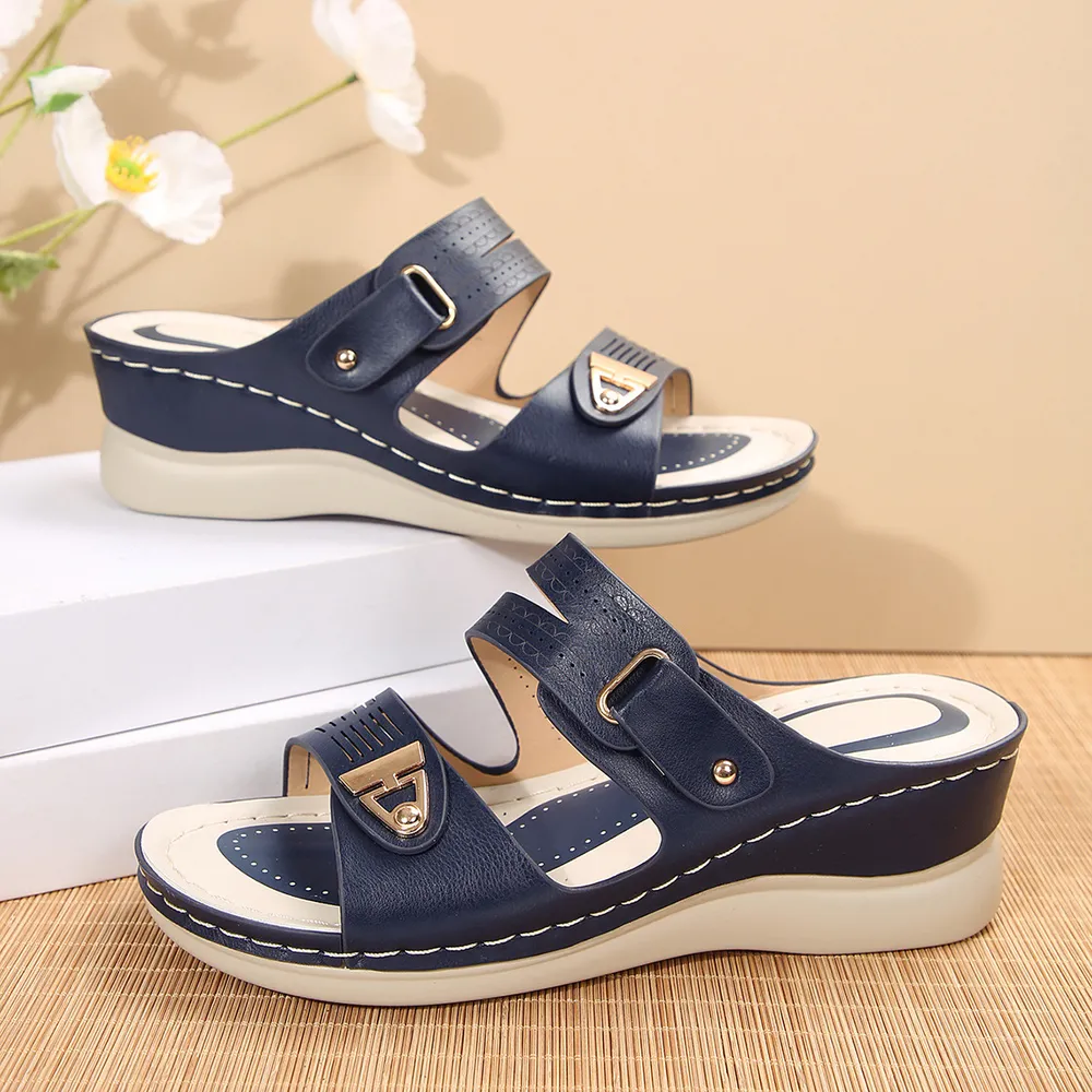 Open Toe Wedge Sandals, image 4