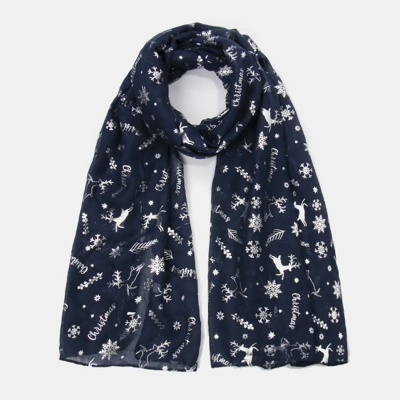Christmas Element Polyester Scarf, image 10