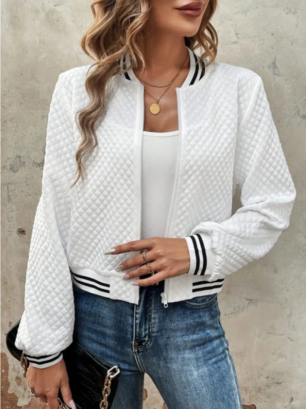 Zip Up Long Sleeve Jacket, image 5