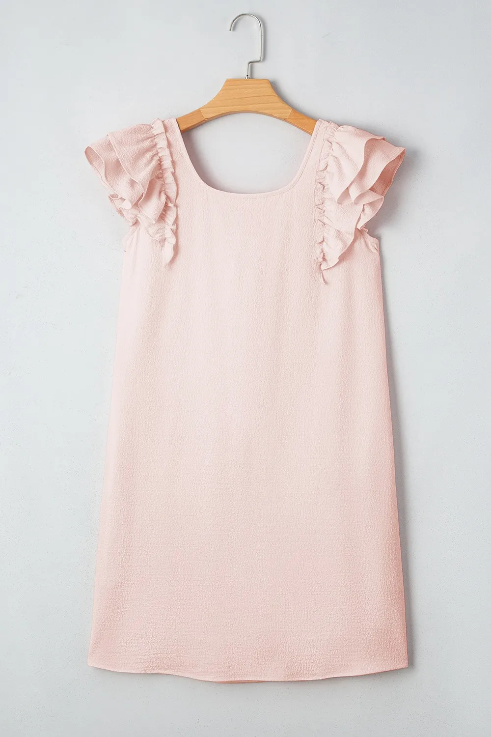 Ruffle Sleeve Bow Back Mini Dress, image 6