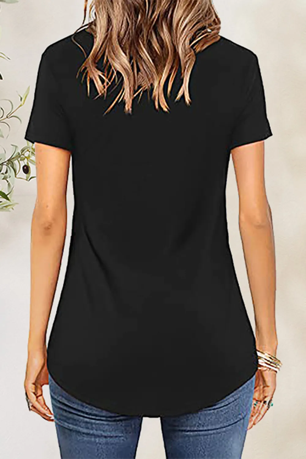 Crisscross Short Sleeve T-Shirt, image 2