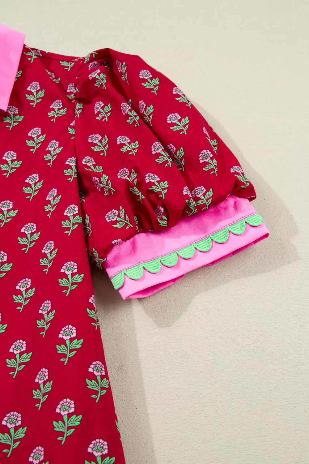 Floral Print Ruffle Hem Mini Dress, image 14