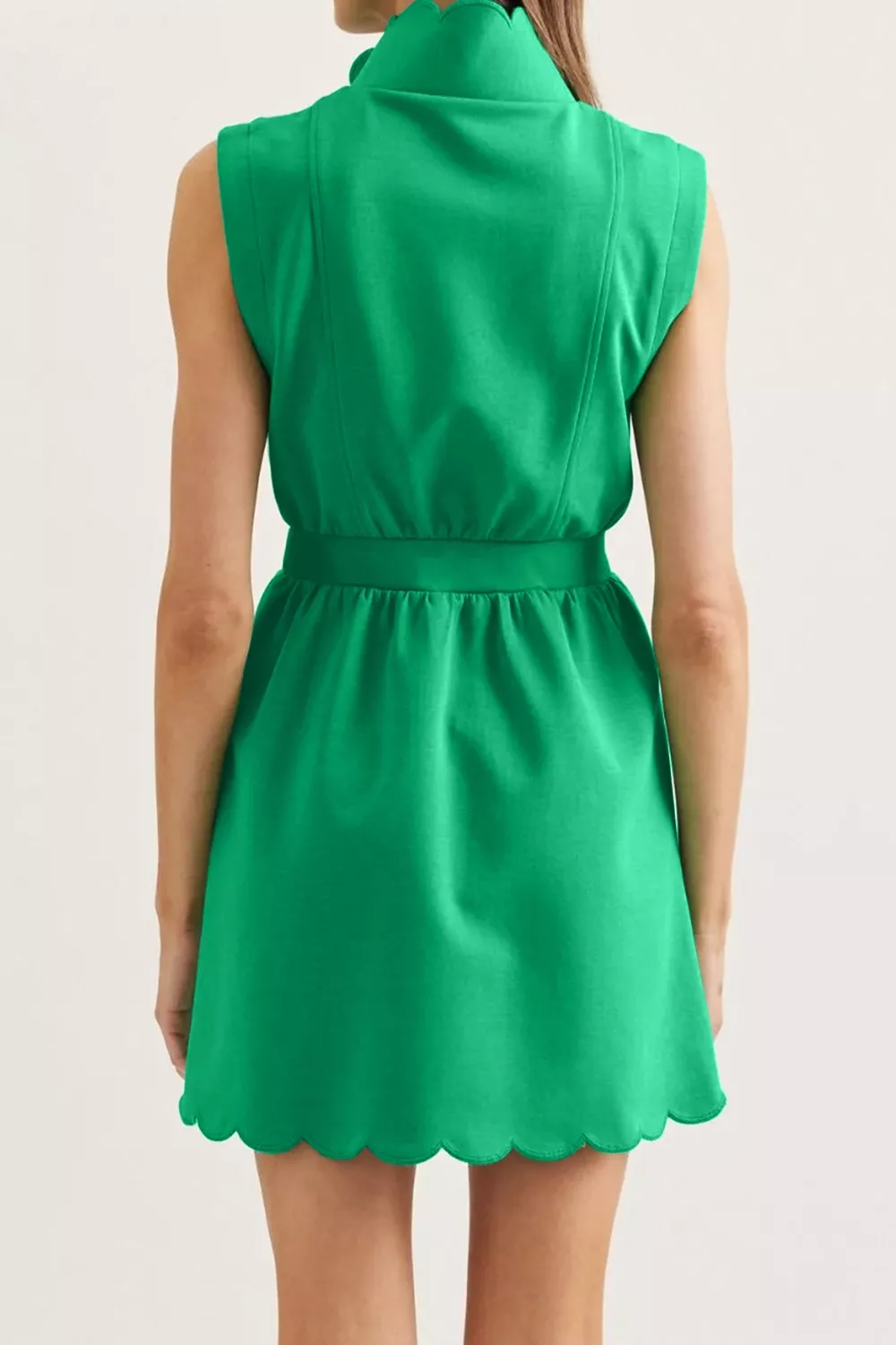 Sleeveless Zip-Up Mini Dress, image 2