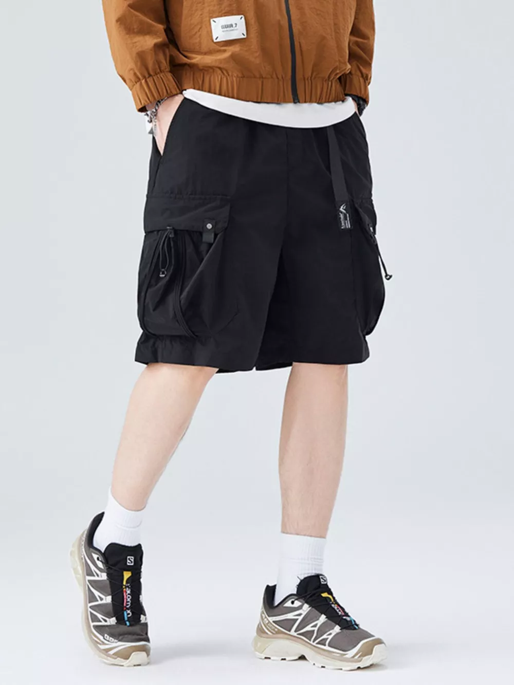 Men's Plus Size Loose Fit Cargo Shorts