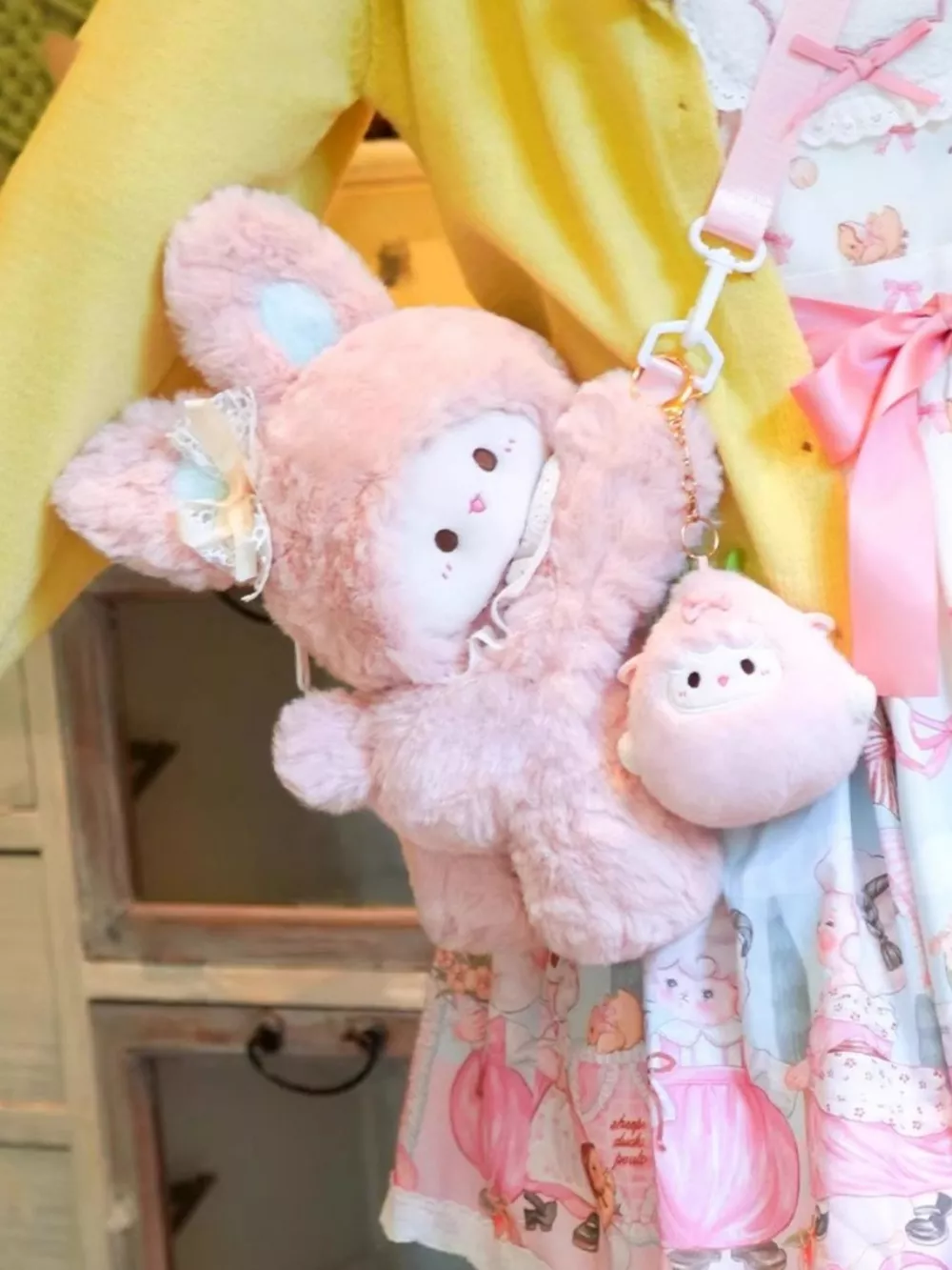 Plush Bunny Backpack Bag, image 3