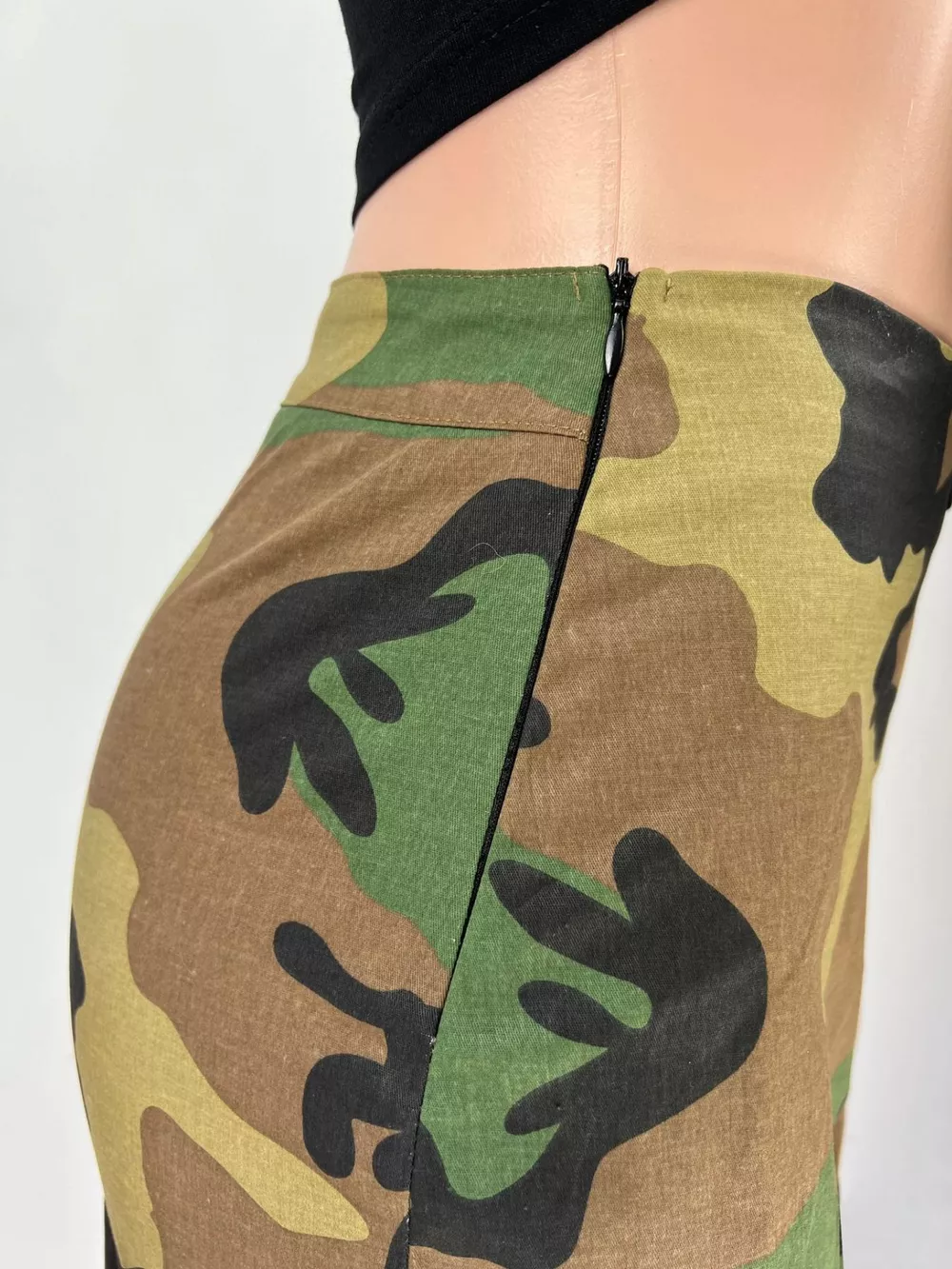 Camouflage Print Wrap Skort, image 6