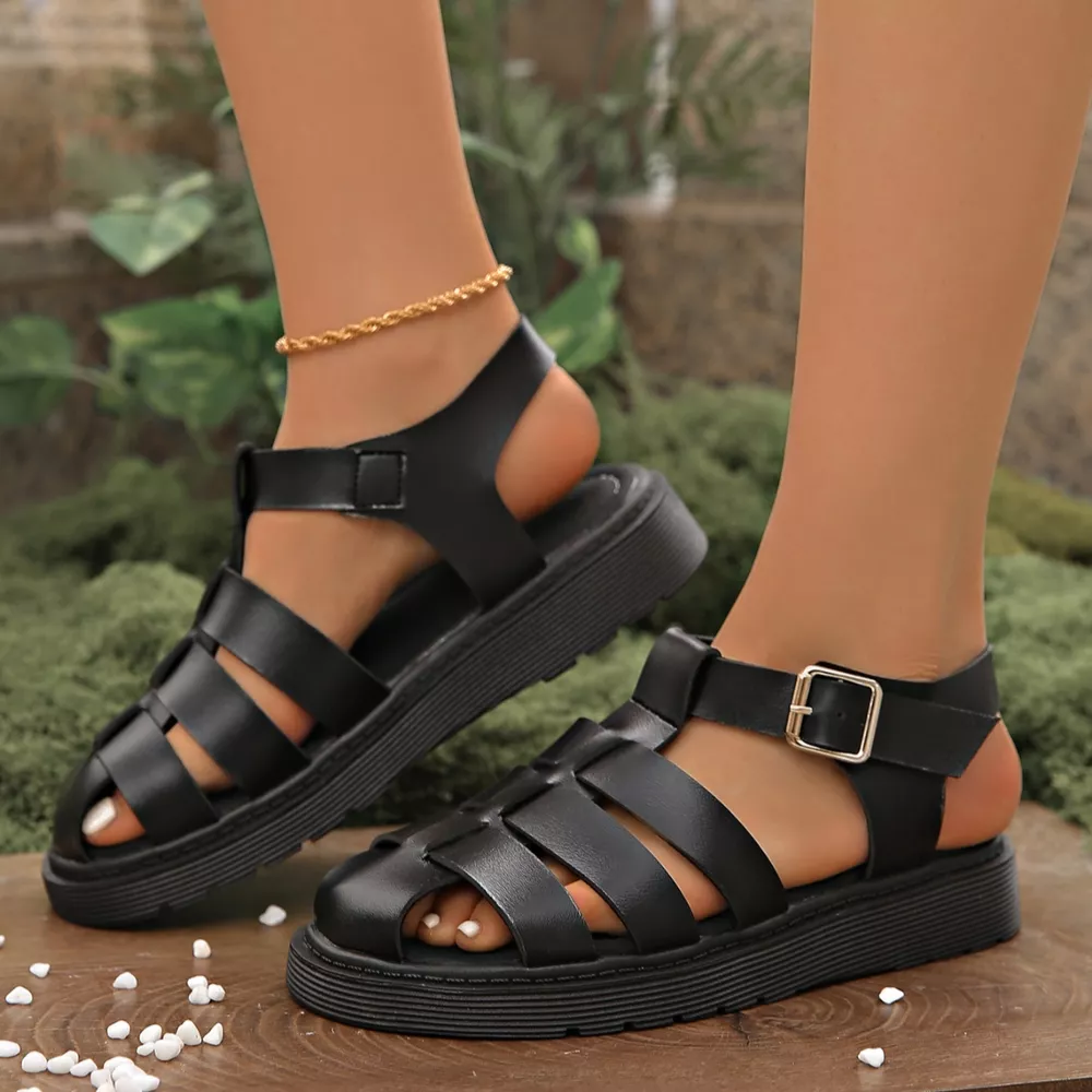 Round Toe Platform Sandals, image 5