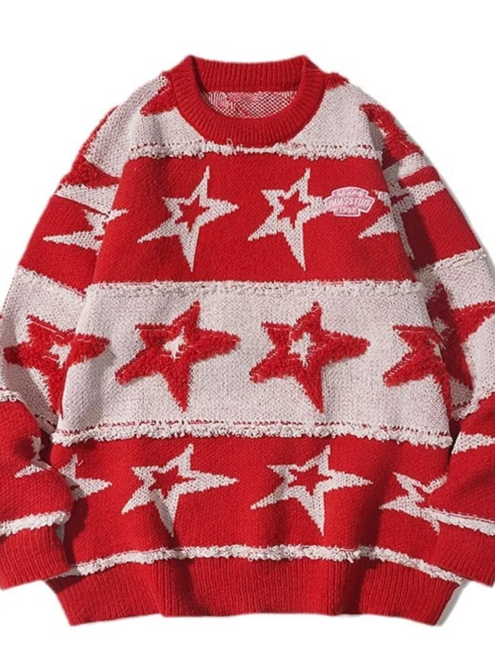 Men's Star Pattern Knitted Sweater, image 6