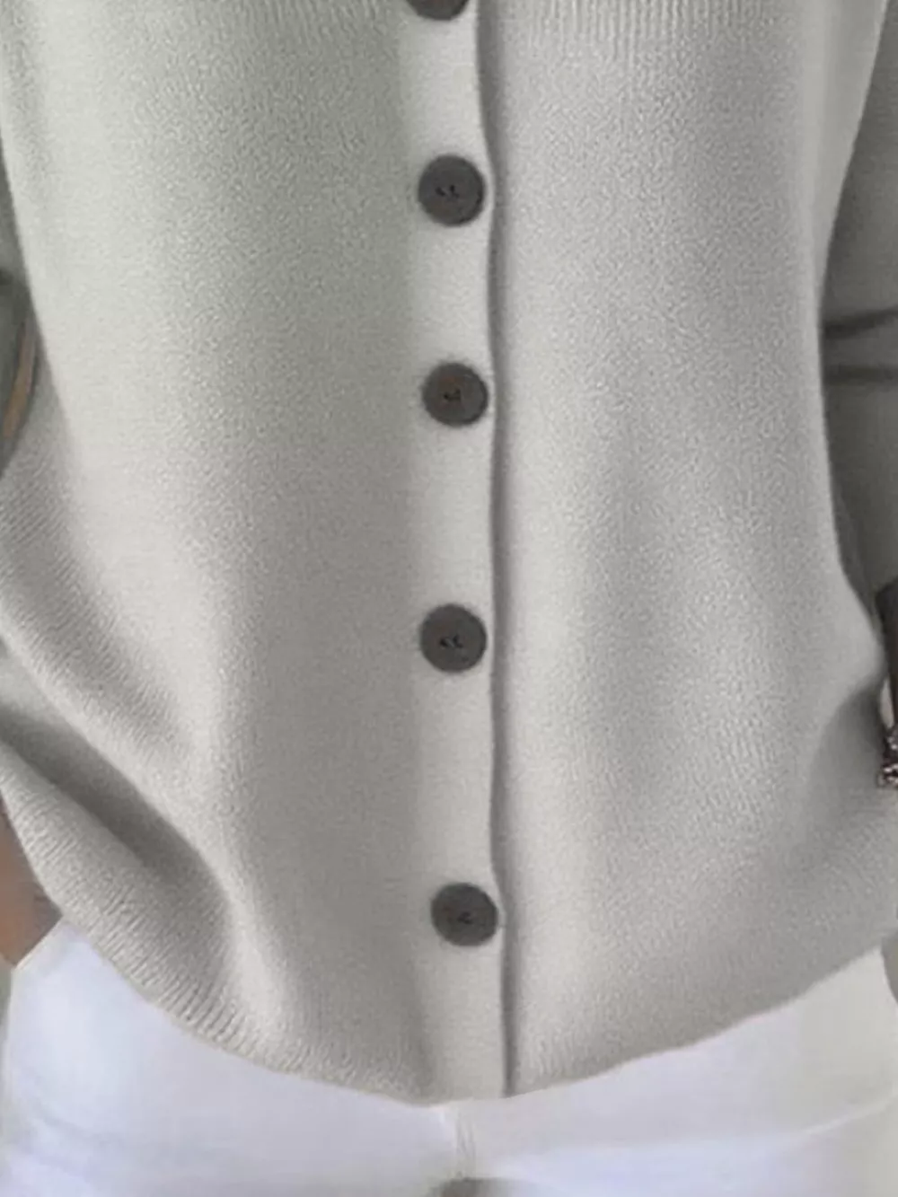 Full Size Hooded Button-Front Soft Knit Cardigan Plus Size, image 8
