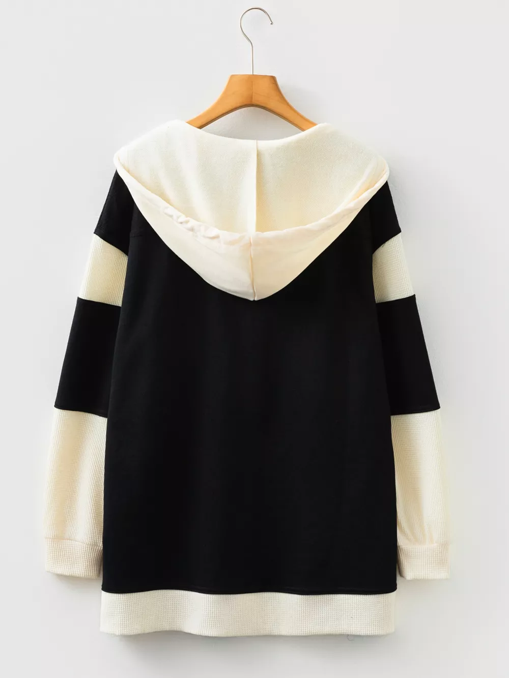 Button-Down Color Block Hoodie, image 5