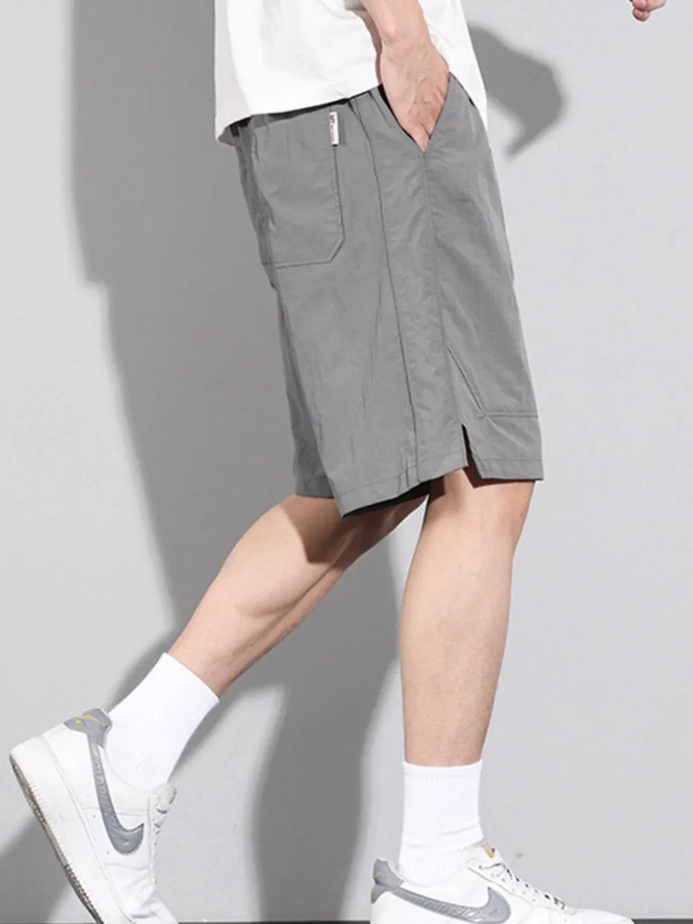 Men's Plus Size Drawstring Basketball Shorts with Side Pockets, image 5