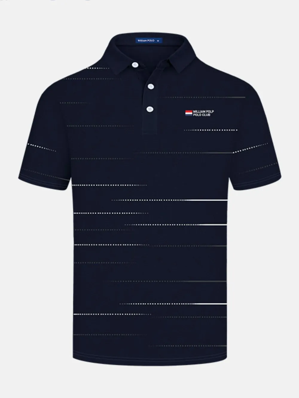 Men's Plus Size Striped Short Sleeve Polo Shirt, image 5