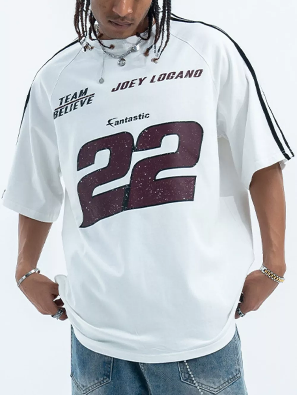 Men's Number Round Neck Short Sleeve T-Shirt, image 5