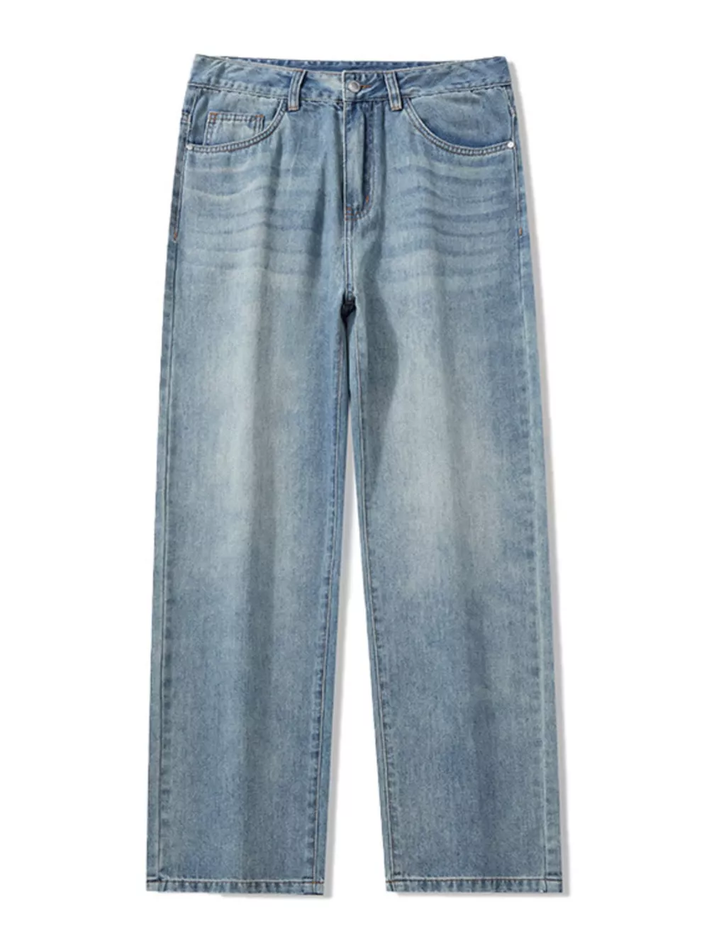 Men's Wide Leg Relaxed Fit Jeans, image 11