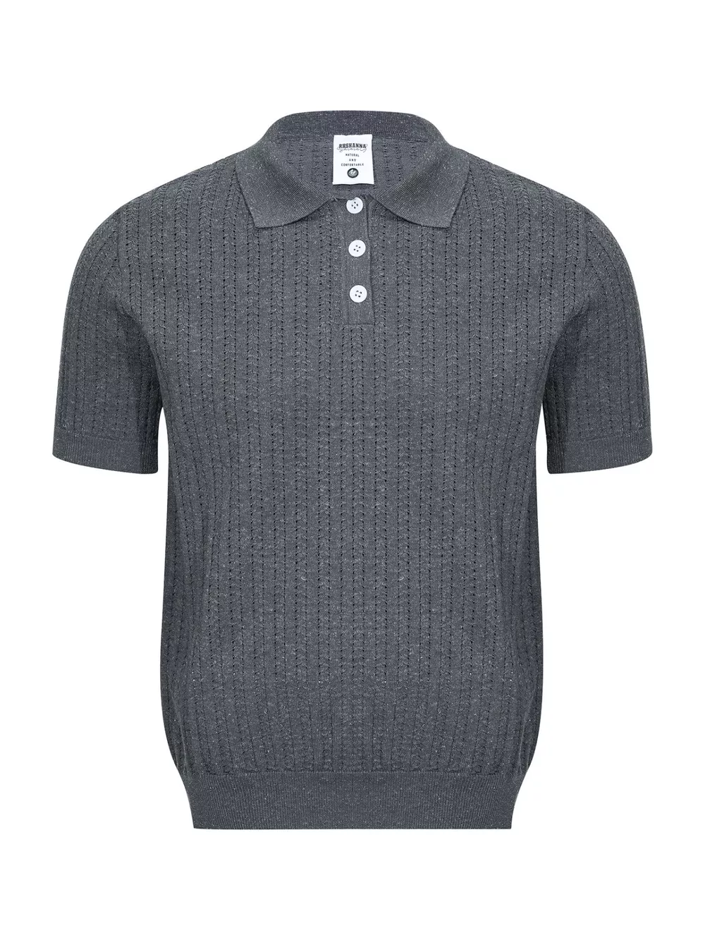 Men's Textured Knit Short Sleeve Top