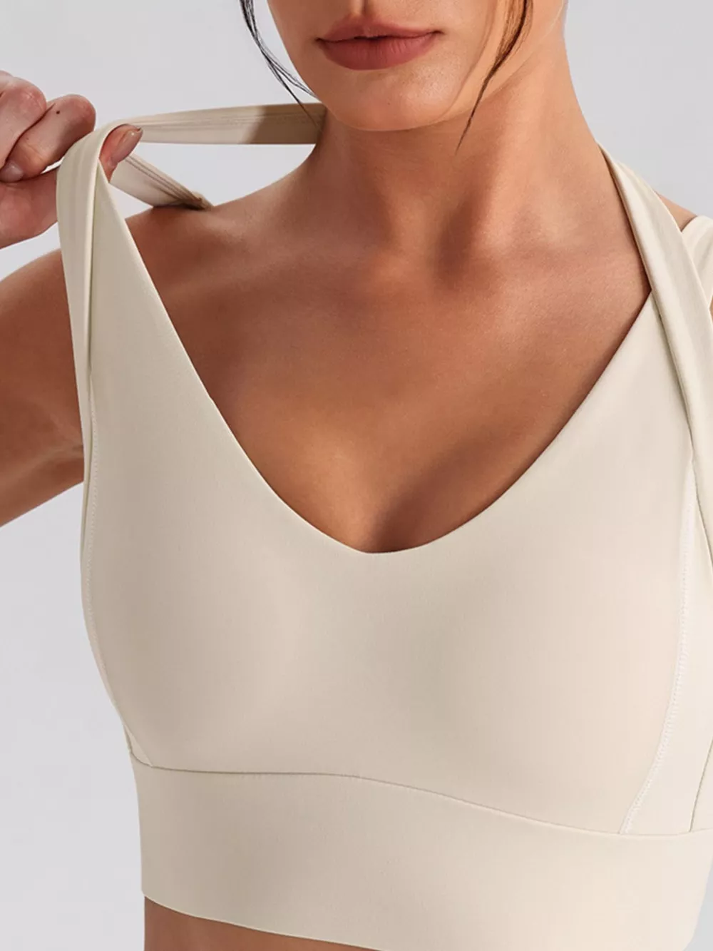 Seamless Criss-Cross V-Neck Tank and Leggings Active Set, image 5