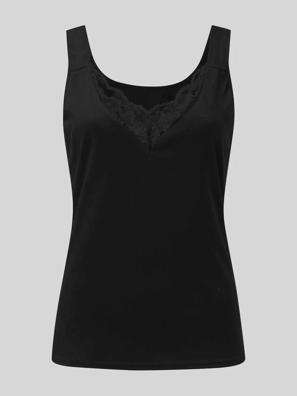 Full Size Lace Detail Sweetheart Neck Tank, image 5