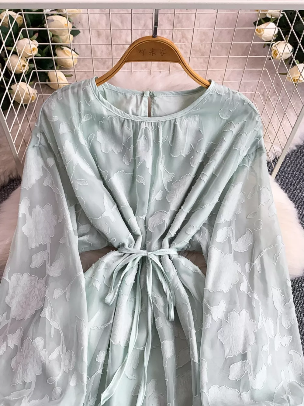Tie Waist Long Sleeve Dress, image 23