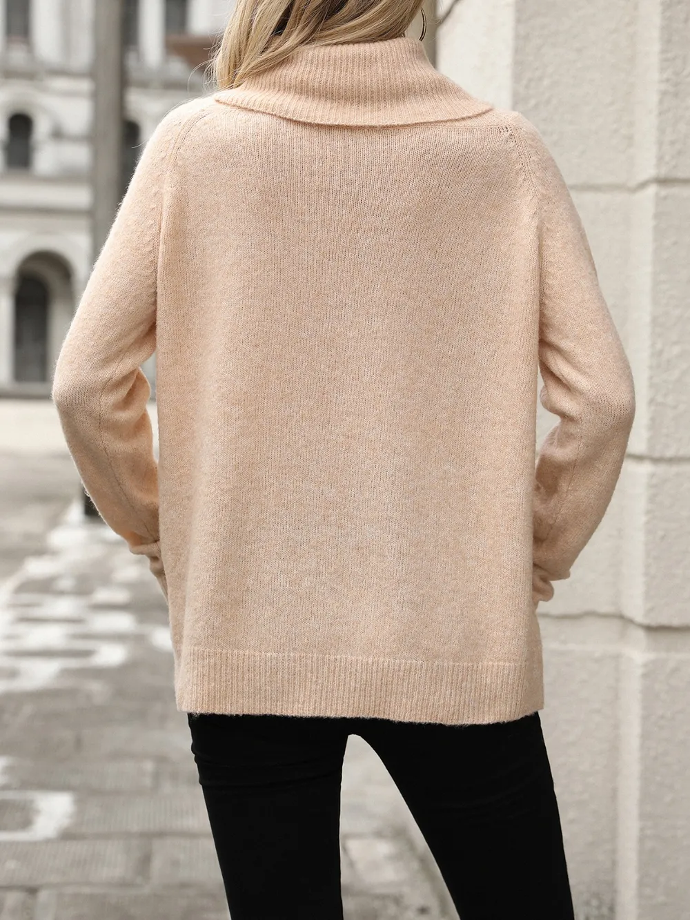 Turtleneck Long Sleeve Sweater, image 3