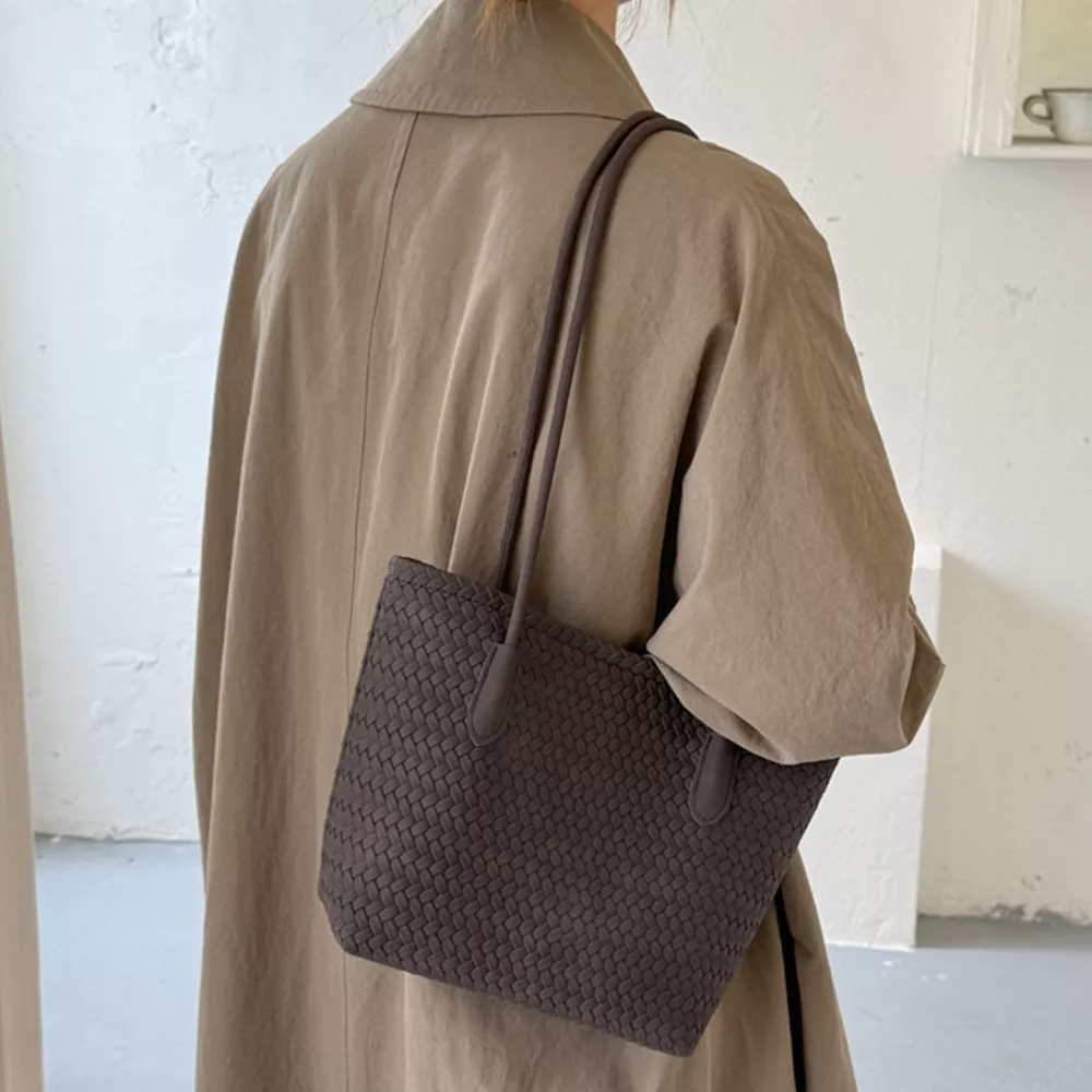 Woven Texture Shoulder Bag, image 7