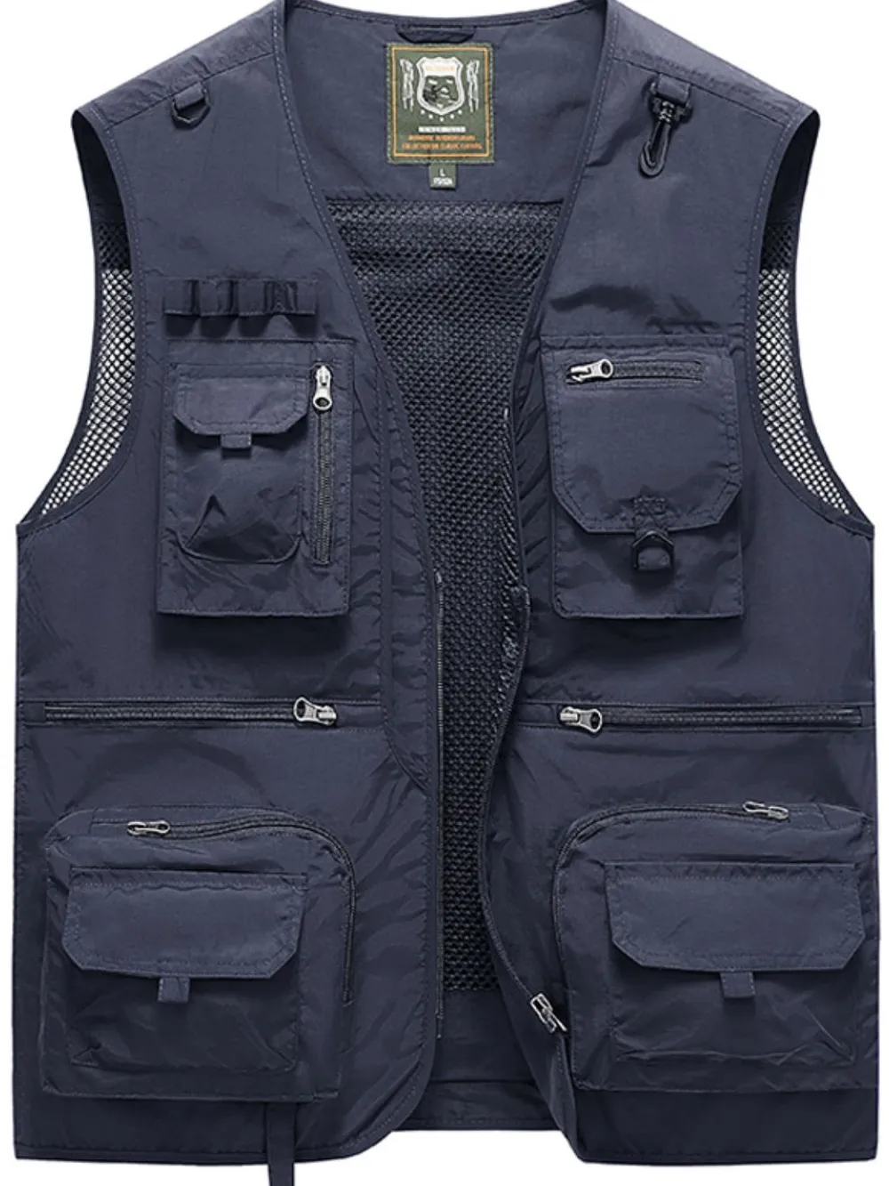 Men's Full Size Zip Up Vest with Pockets Plus Size, image 7