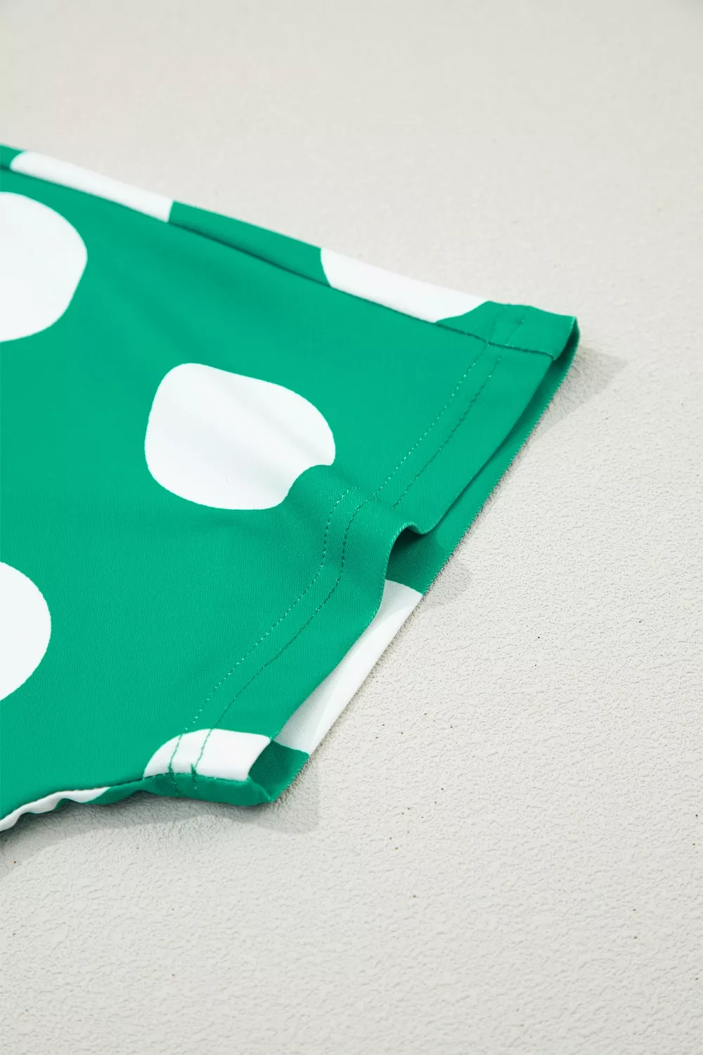 Polka Dot Print Cropped Tee Bodycon Skort 2pcs Set, image 7