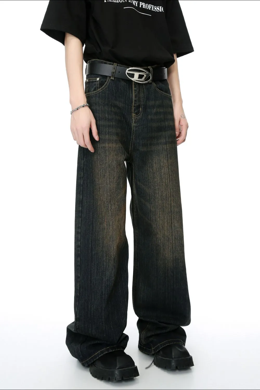 Hight Rise Wide Leg Jeans, image 4