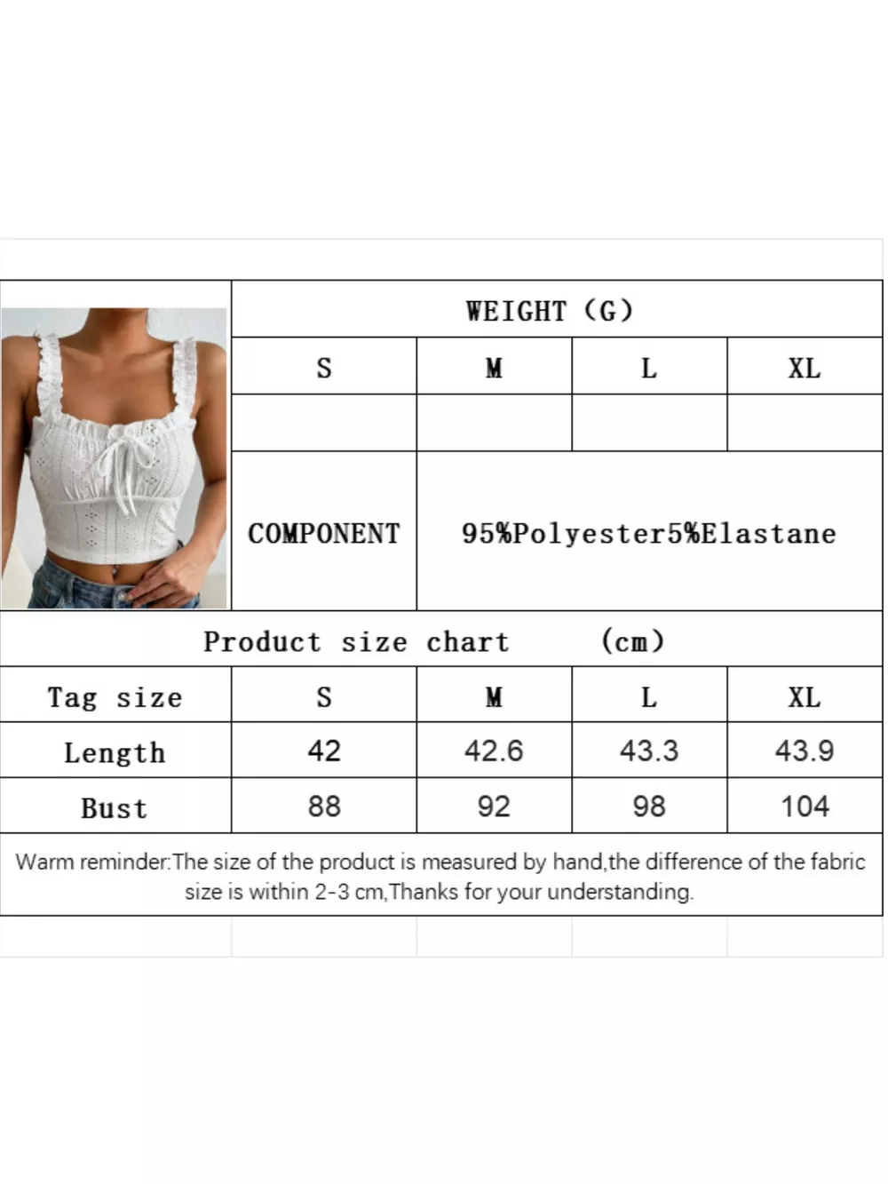 Eyelet Ruffle Strap Tie-Front Tank, image 17